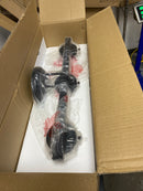 Savoy house M80024MBK 24 in. W x 8 in. H 3-Light Matte Black Bathroom Vanity Light with Clear Glass Shades