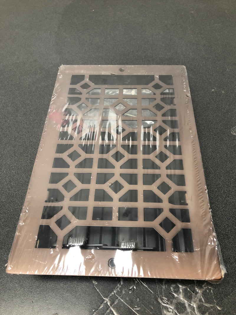Signature Hardware 445798 Appert Steel Wall Register - 6" x 10" - Oil Rubbed Bronze