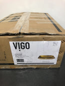 Vigo 22-1/4" Glass Bathroom Vessel Sink - Copper