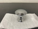 Top Knobs TK321PC Reeded 1-1/2 Inch Mushroom Cabinet Knob from the Chareau Collection - Polished Chrome