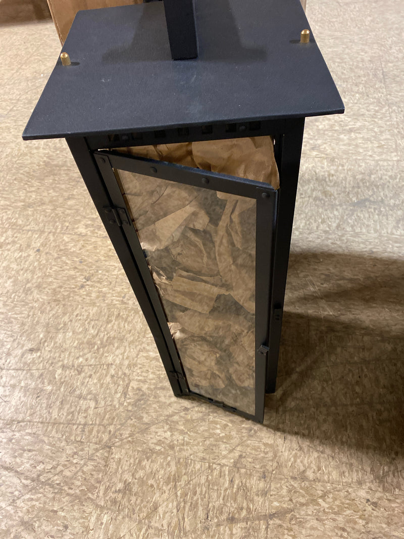 Primo Lanterns AT-27G/AC Alantowne 28" Tall Gas Lantern Wall Sconce - Matte BLK