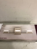 Home decorators collection 204984A VICINO 21.26 in. W x 5.71 in. H 3-Light Brushed Nickel Integrated LED Bathroom Vanity Light with Rectangular Shades