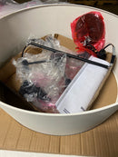 Dsi lighting DSHD35249A 4-Light Matte Black Shaded Pendant Light with Faux Concrete Metal Shade