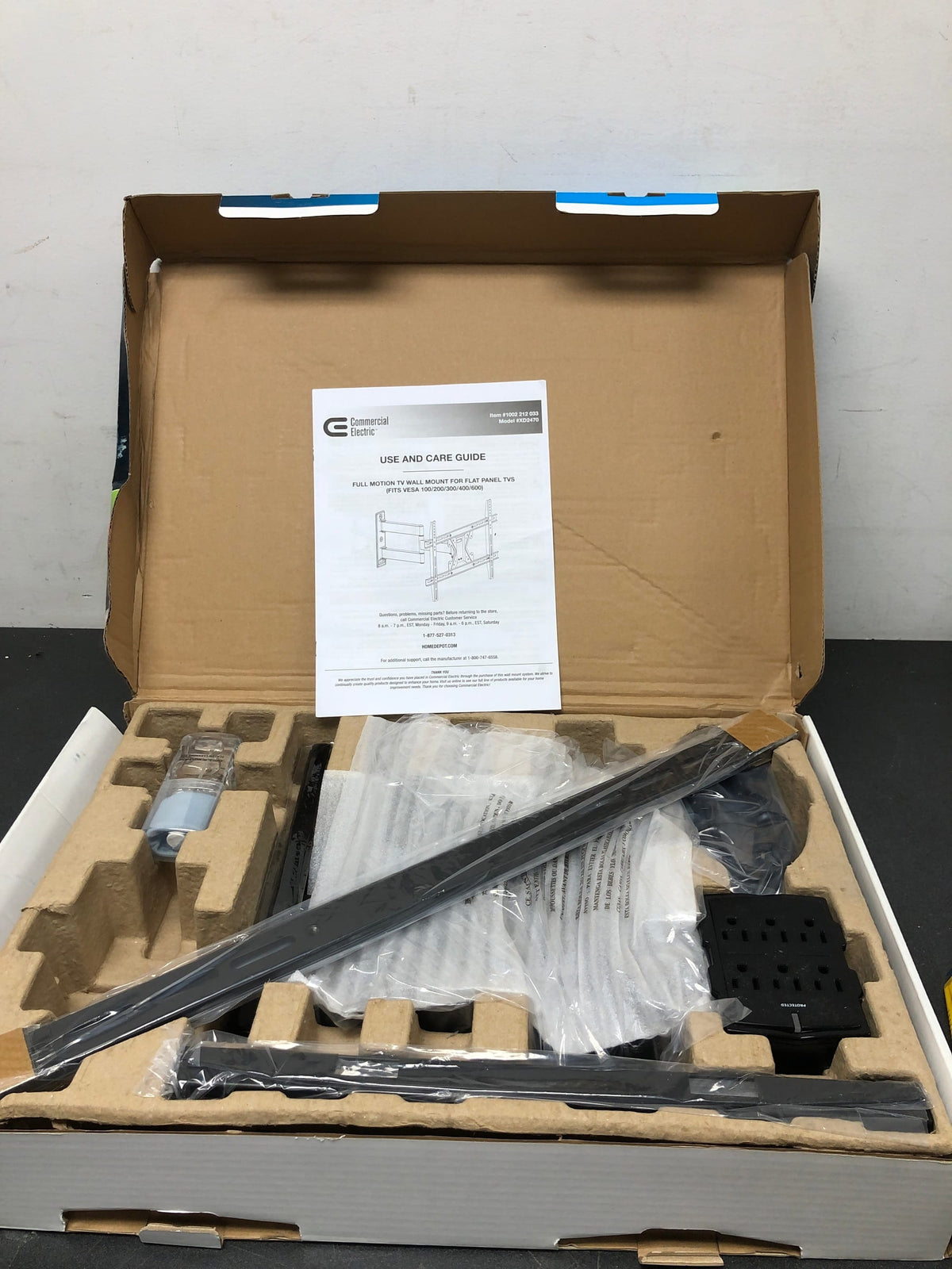 Commercial electric XD2470 Full Motion Mount for 26 in. to 70 in. TVs
