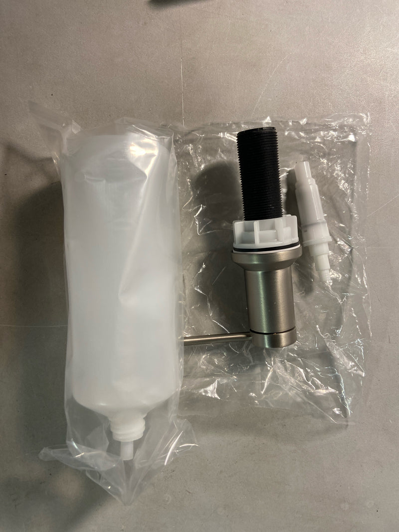 Moen Spot Resist Stainless Deck Mounted Kitchen Lotion or Soap Dispenser with Above the Sink Refillable Bottle, 3942SRS