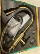 FORIOUS Kitchen Faucets, Brushed Nickel Kitchen Faucet with Pull Down Sprayer, High Arc Single Handle Stainless Steel Sink Faucets 1 or 3 Hole, Kitchen Sink Faucets for Farmhouse Camper Laundry Rv Bar