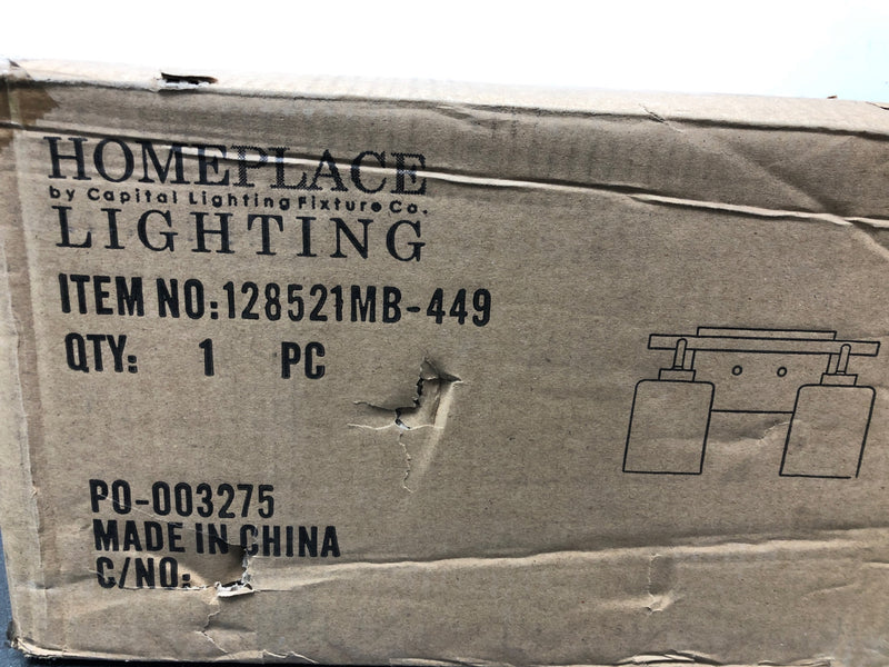 Capital Lighting 128521MB-449 Greyson 2 Light 15" Wide Bathroom Vanity Light - Matte Black
