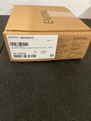 Emtek 505HERUS15 Moden Rosette Hermes Non-Turning Two-Sided Dummy Door Lever Set from the Brass Modern Collection - Satin Nickel