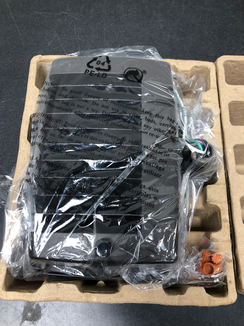 Commercial electric PWRFX70-PC-4K-BZ 250W Equivalent Integrated LED Bronze Outdoor High Output Flood Light, 9500 Lumens, 4000K, Dusk-to-Dawn