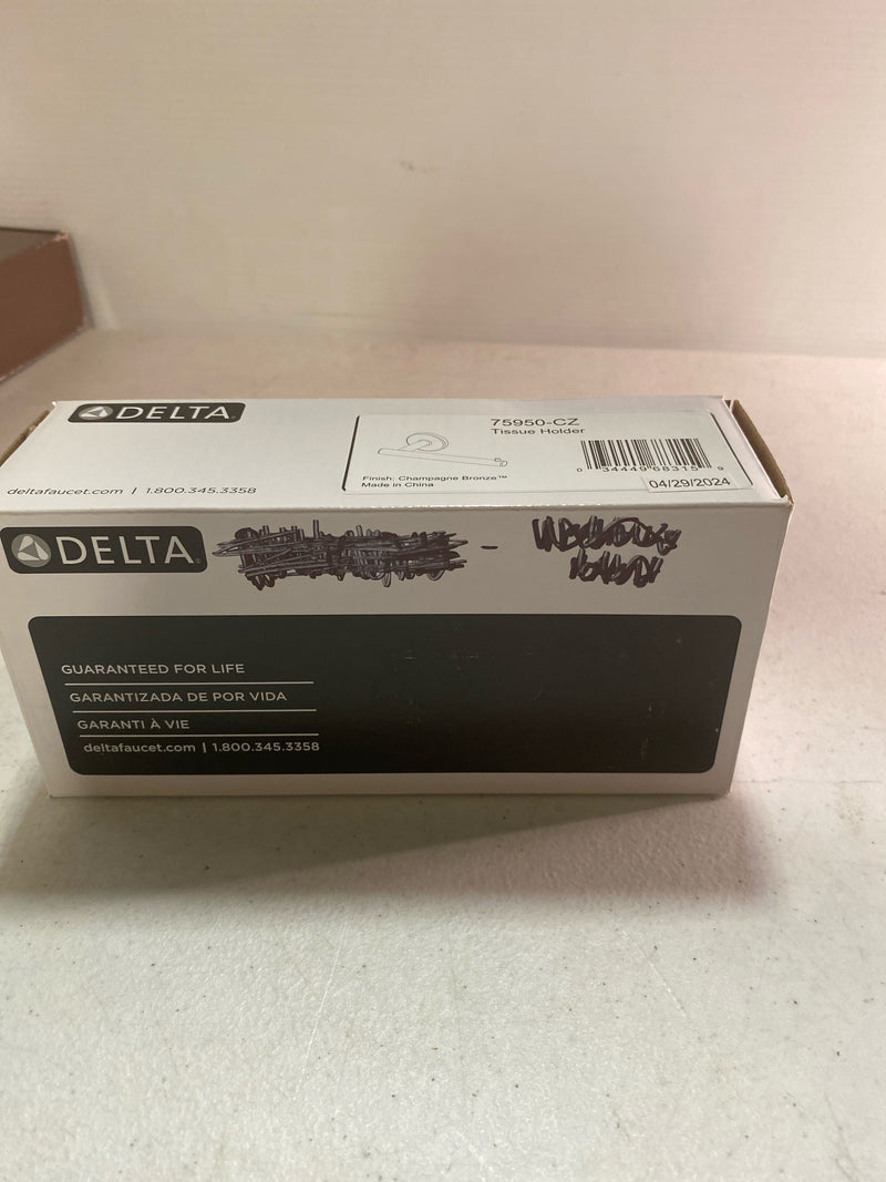 Delta Trinsic Single Post Toilet Paper Holder in Champagne Bronze-75950-CZ