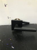 Delaney hardware 353519 Black Vida Hall/Closet Door Lever with Square Backplate