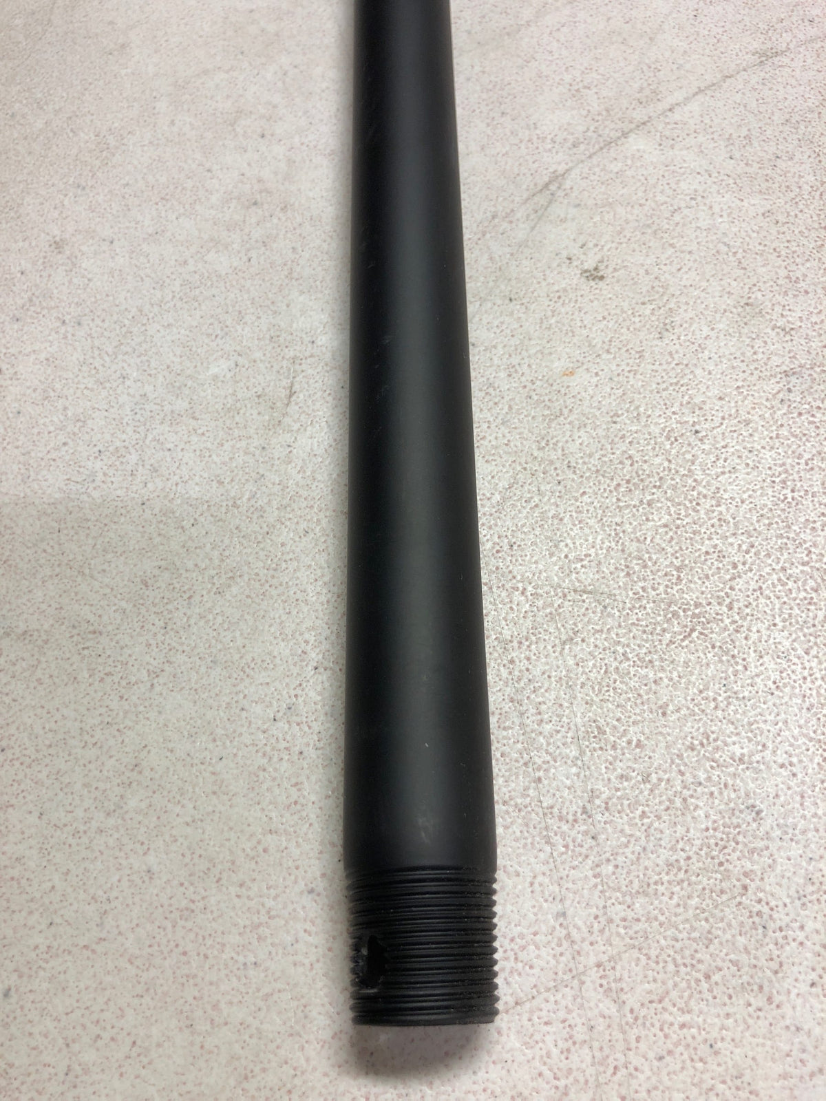 Private brand unbranded 803227 24 in. Matte Black Ceiling Fan Extension Downrod for 12 ft. Ceilings