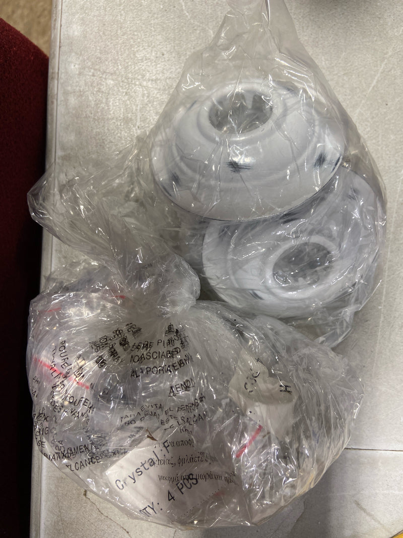 Livex Lighting 6514-60 Pennington 4 Light Pendant with Crystal Accents - Antique White