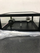 Hampton bay 44828 Hurley Modern 2 -Light Matte Black Outdoor Flush Mount Ceiling Light