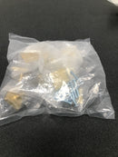 Franklin Brass P40847K-117-C Simple Chamfered 1-1/8 Inch Square Cabinet Knob - Pack of 10 - Brushed Brass