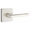 Emtek 5210HLOUS15LH Helios Left Handed Privacy Door Lever Set with Square Rose - Satin Nickel