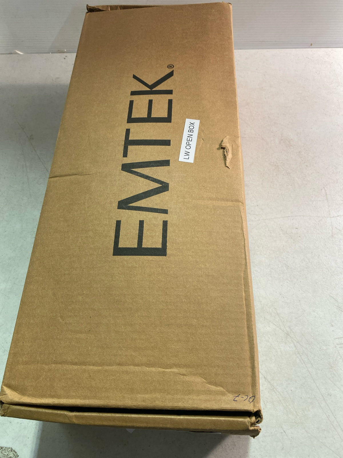 Emtek 1L1M51US7 Brass Modern Door Configuration 5 Keyed Entry Multi Point Trim with European Cylinder Below Handle - French Antique