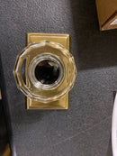 Emtek 805LWUS7 Lowell Reversible Non-Turning Two-Sided Dummy Door Knob Set from the Crystal Collection - French Antique