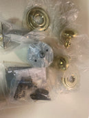 Baldwin 5000003PASS 5000 Passage Door Knob Set with 5048 Rose from the Estate Collection - Polished Brass
