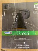 Canarm IOL579BK Emeri Matte Black Outdoor Hardwired Wall Sconce with No Bulb Included