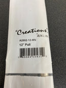 Alno A2802-12-MN Vita Bella 12" Center to Center Modern Smooth Bar Large Cabinet Handle Pull - Matte Nickel