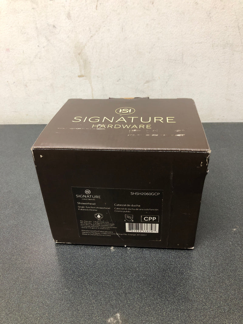 Signature Hardware SHSH2060GCP Vilamonte 1.8 GPM Single Function Shower Head - Polished Chrome