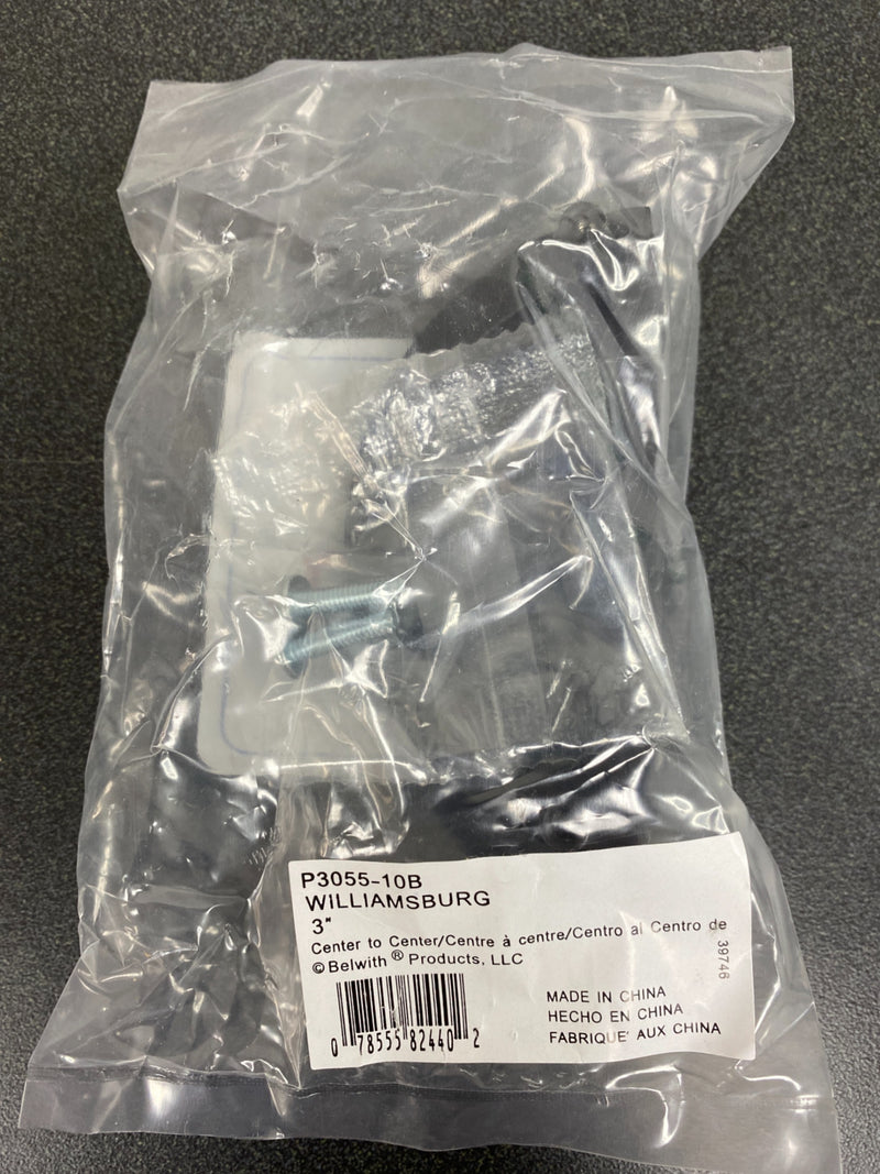 Hickory hardware P3055-10B Williamsburg Collection Cup 3 in. (76 mm) Center-to-Center Oil-Rubbed Bronze Cabinet Door and Drawer Pull