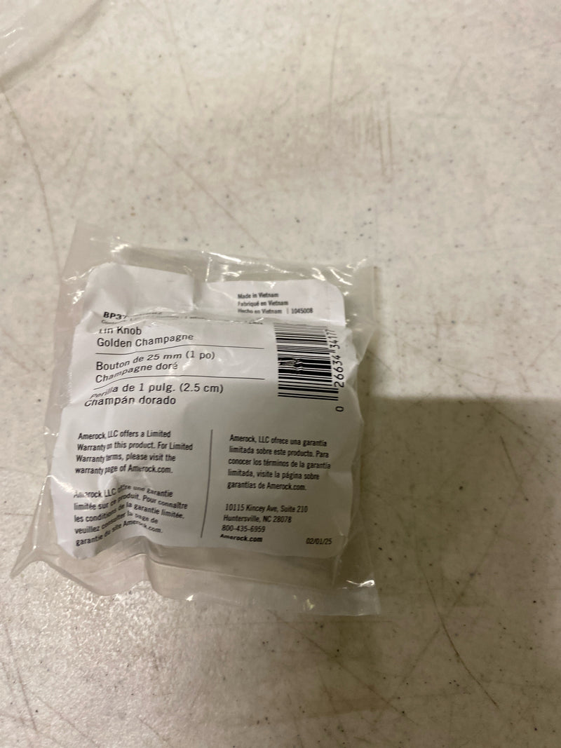 Amerock BP37480BBZ Balon 1 in. (25mm) Diameter Golden Champagne Classic Round Cabinet Knob