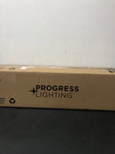 Progress Lighting P2709-15 Gather 4 Light Bathroom Vanity Light with Etched Glass Shades - 30" Wide - Polished Chrome