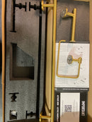 Vigo VGAC3001MG Elan 3 Piece Bathroom Package with 24" Towel Bar, Towel Ring, and Toilet Paper Holder - Matte Brushed Gold