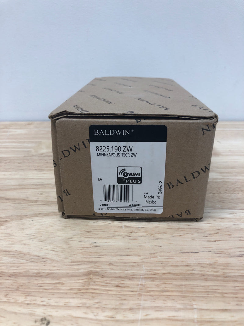 Baldwin 8225190ZW Touchscreen Minneapolis Z-Wave Deadbolt - Satin Black