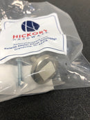 Hickory Hardware P3440-SNWM Loft 1 Inch Mushroom Cabinet Knob - Satin Nickel With White Matte