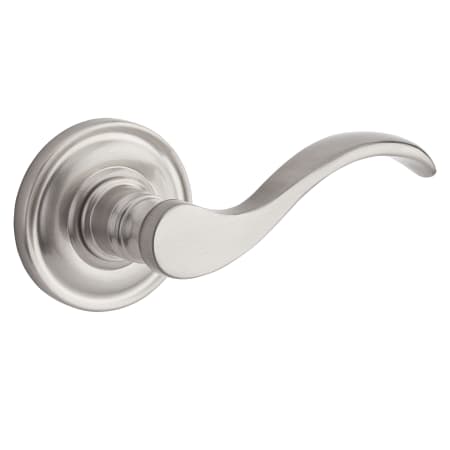 Baldwin PSCURTRR150 Curve Passage Leverset with Traditional Round Rose - Satin Nickel