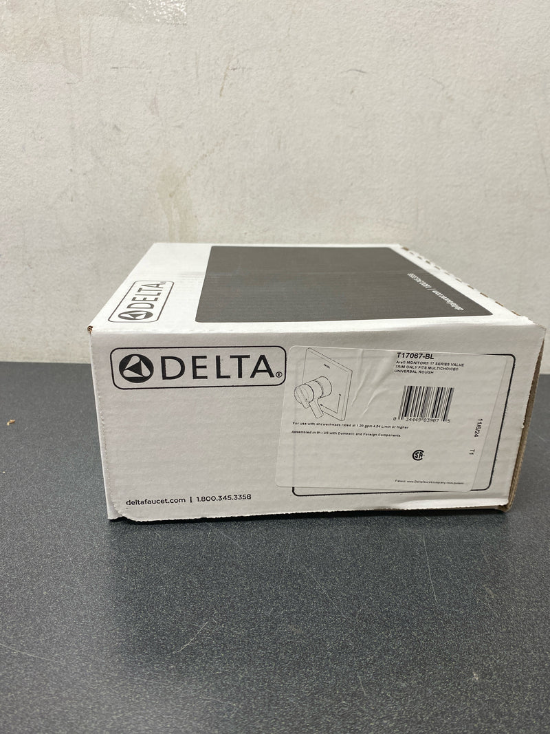 DELTA T17067-BL Ara Monitor 17 Series Valve Trim Only, Matte Black