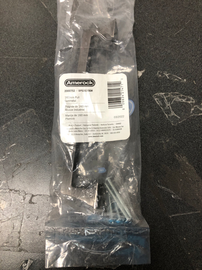 Amerock BP53530GM Mulholland 6-5/16 Inch Center to Center Handle Cabinet Pull - Gunmetal