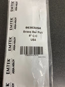Emtek 86363US4 Brass Bar 8 Inch Center to Center Bar Cabinet Pull - Satin Brass