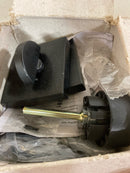 Kwikset 158SQT-514S.STRKP Halifax Square Rose Single Cylinder Deadbolt SmartKey with 6AL Latch and Square Corner, Round Corner and 5303 Round Corner Full Lip Strikes KA3 - Matte Black