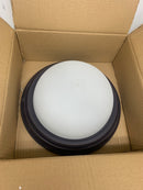 Progress Lighting P3925-20ET Dome 13" Wide 2 Light Flush Mount Ceiling Fixture with Bowl Shade - Antique Bronze