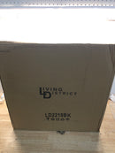 Elegant Lighting LD2218BK Baxter 3 Light 21" Wide Multi Light Pendant with Clear Glass - Black / Clear