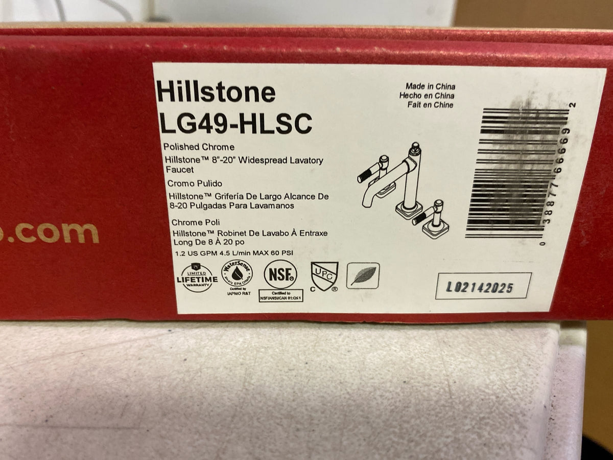 Pfister LG49-HLS Hillstone 1.2 GPM Widespread Bathroom Faucet - Polished Chrome
