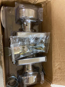 Kwikset 730PSKSQT-26 Pismo Privacy Door Knob Set, Polished Chrome, Square Rose