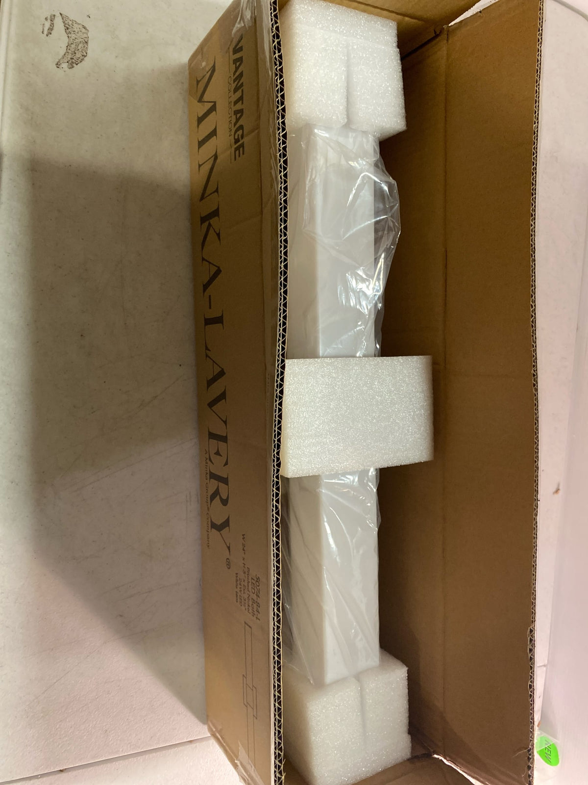 Minka Lavery 5074-84-L Vantage 24" Wide Adjustable CCT LED Bath Bar with White Rectangular Shade - Brushed Nickel