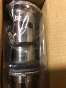 432998 Extended Press Type Pop-Up Bathroom Drain - Overflow Hole - Chrome