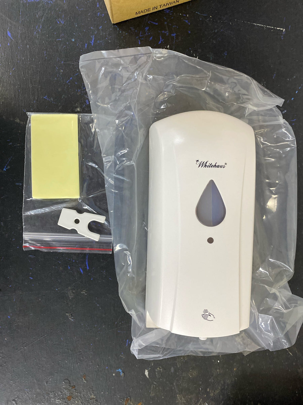 Whitehaus WHSD110 SoapHaus Wall Mounted Electronic Soap Dispenser with 16-7/8 oz Capacity - White