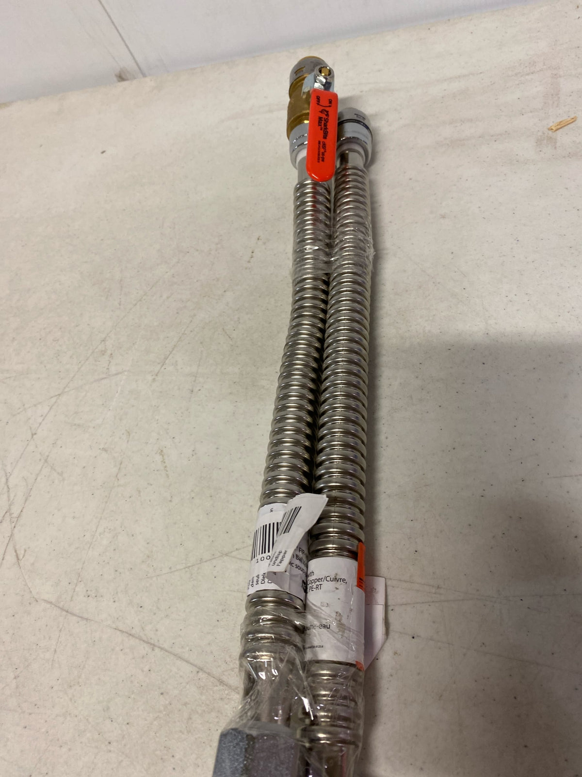 Sharkbite UR24680 Max 3/4 in. Push-to-Connect x 3/4 in. FIP Corrugated Stainless Steel Water Heater Connection Kit