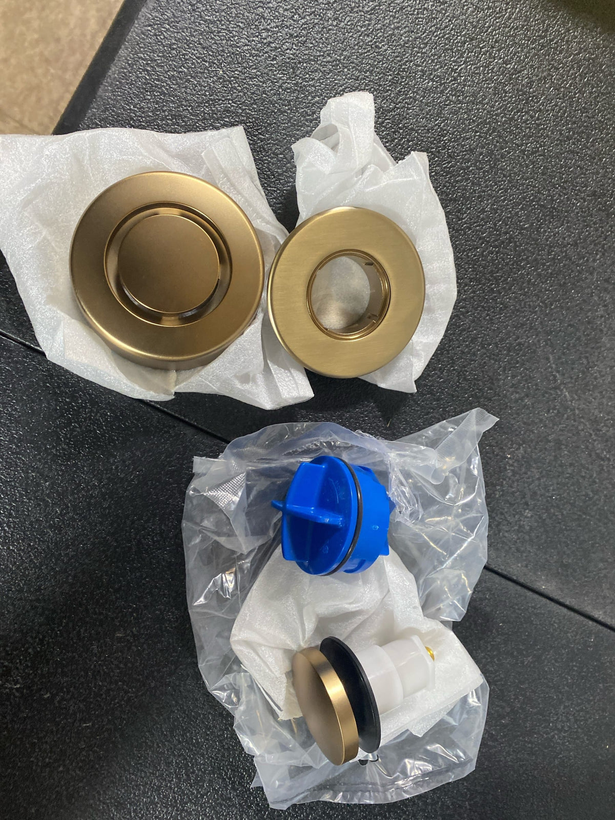 Dearborn K97CB True Blue 1-1/2" Tub Drain Kit - with Overflow - Champagne Bronze