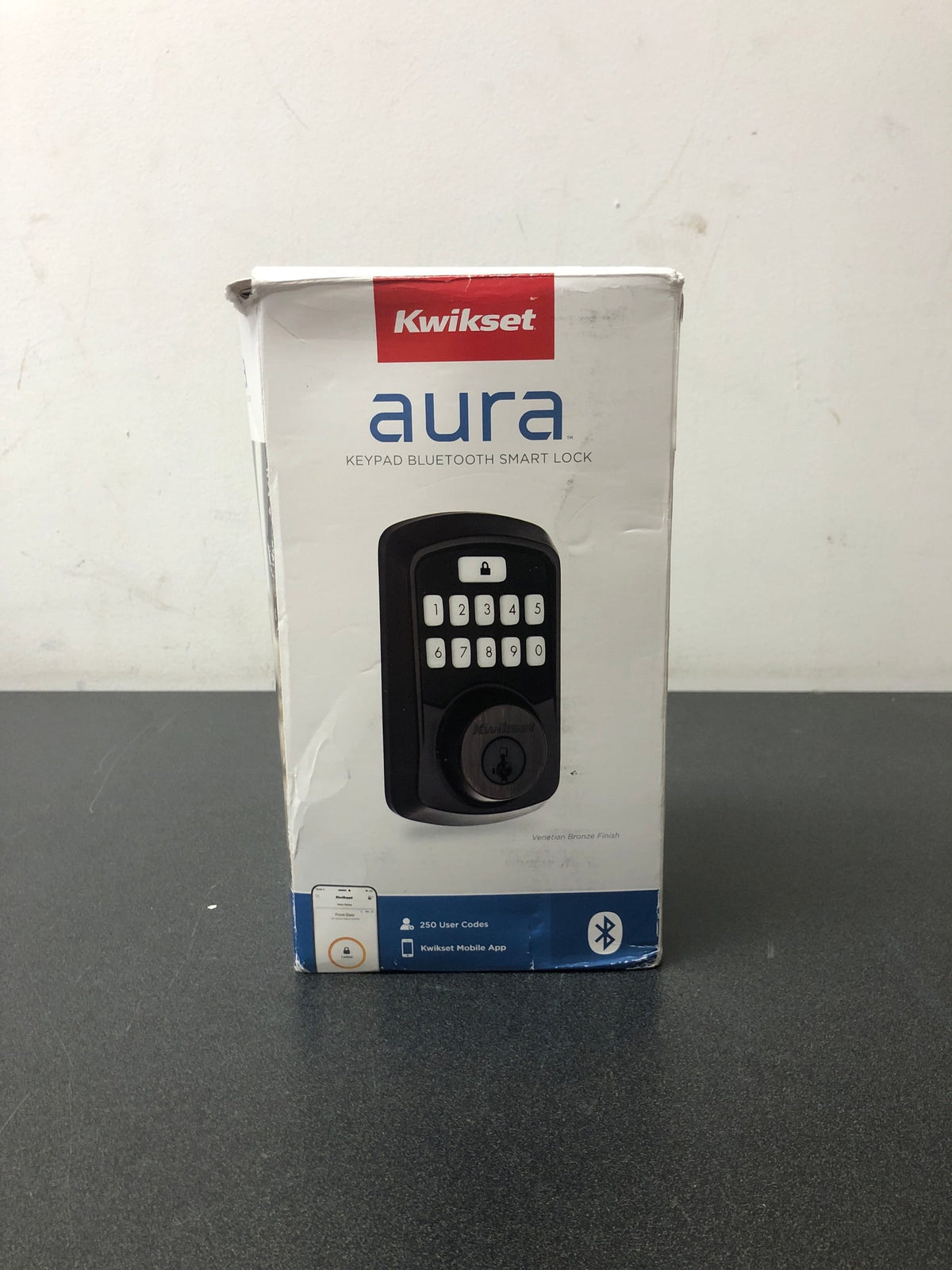Kwikset 942BLE-11PS Aura Electronic Deadbolt with Keypad and Bluetooth Technology - Venetian Bronze
