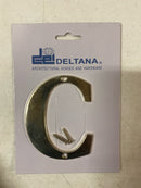 Deltana RL4C-CR003 4-Inch Residential Letter C House Board