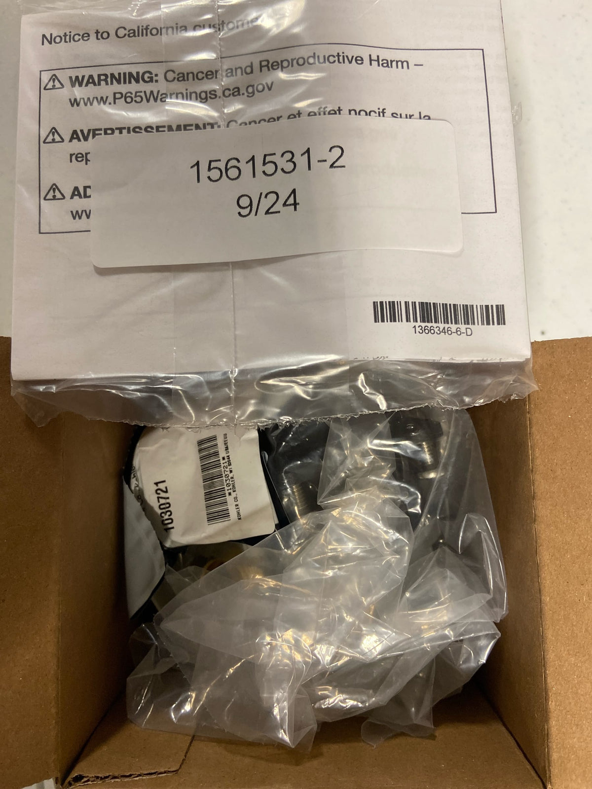 Kohler Rite-Temp 1/2 Inch Pressure-Balancing Valve