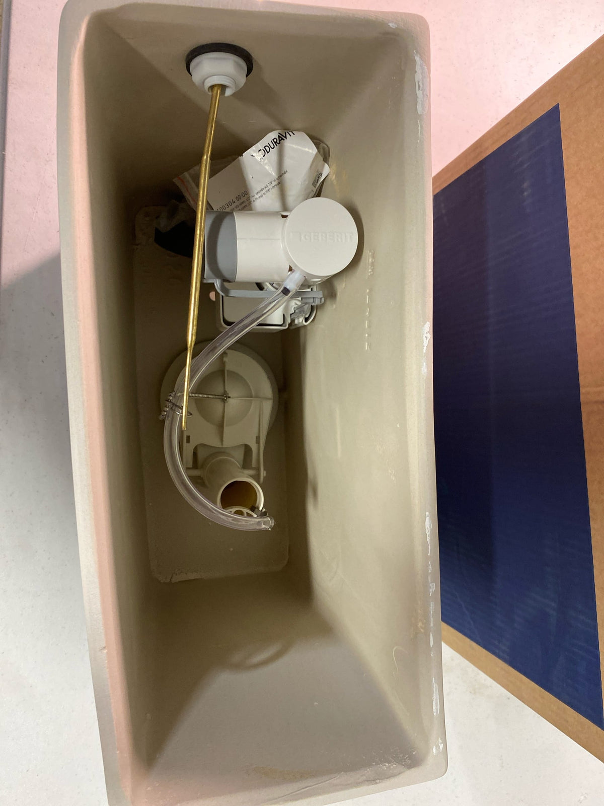 Duravit 920400004 0920400004 Stack 3, Cistern, Mechanism, Bottom Supply, Het/Gb, White Toilet Tank, 14.63 x 15.38 x 7.13